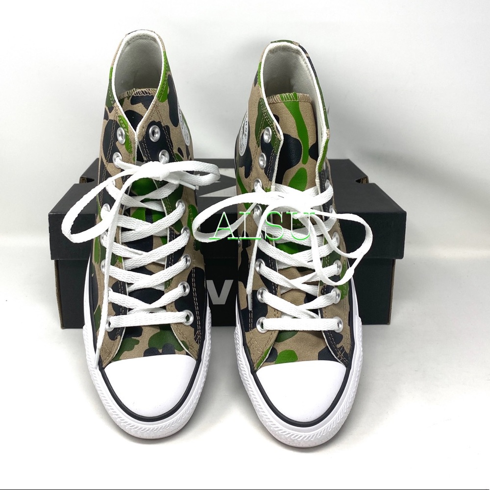 Converse Ctas High Top Canvas Camo Black Women’s - Picture 6 of 10